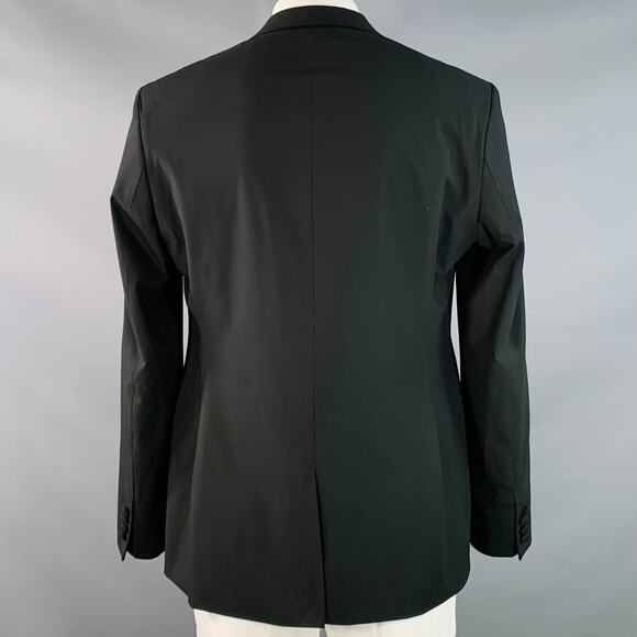 NOAK Size 42 Long Black Polyester Blend Peak Lapel Tuxedo Jacket - Picture 4 of 9